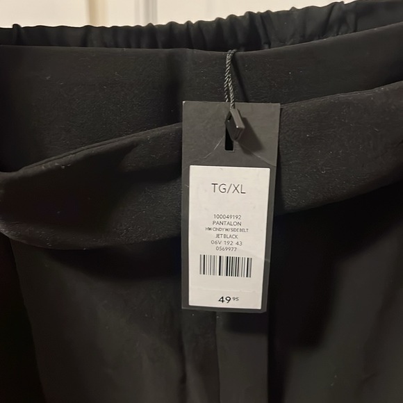 NWT Dynamite high waist Cindy pant with belt, Black, size XL - Picture 5 of 5